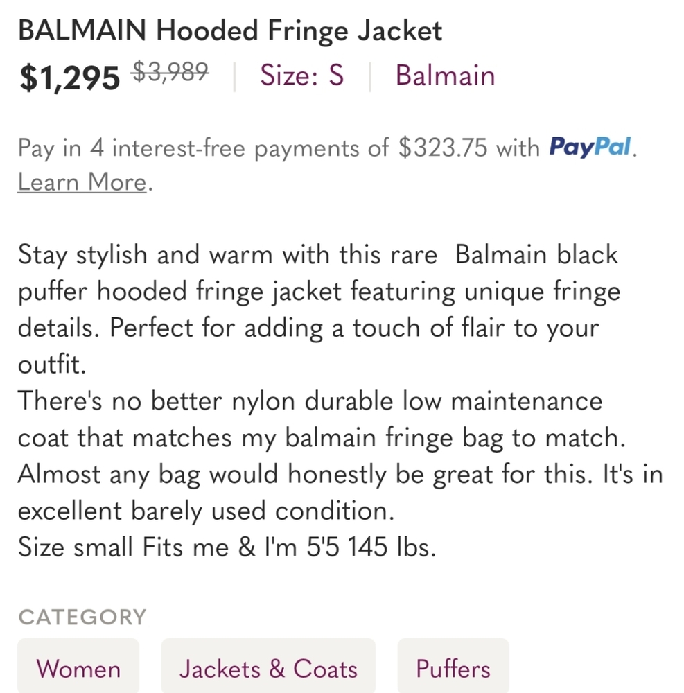 BALMAIN Hooded Fringe Jacket - Picture 10 of 14